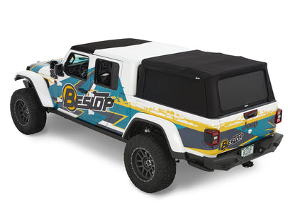 Supertop for Truck 2 - '20-26 Gladiator; For 5 ft. bed (Premium Black Twill) by Bestop