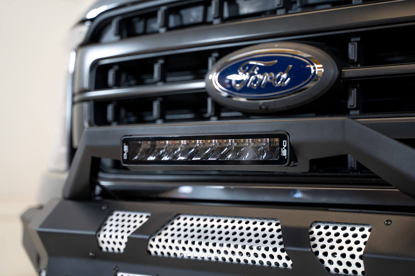 UNVL 13in. HIGH PROFILE LED LIGHT BAR w/ FLOOD/SPOT COMBO PATTERN/SIDE MOUNTS by DV8 Offroad