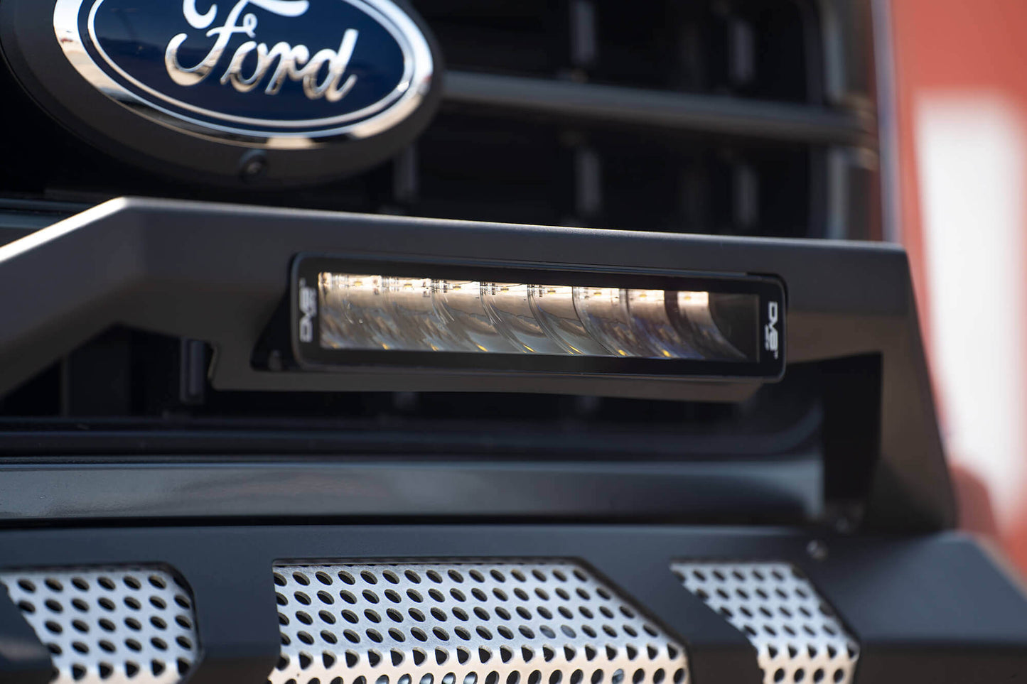 UNVL 13in. HIGH PROFILE LED LIGHT BAR w/ FLOOD/SPOT COMBO PATTERN/SIDE MOUNTS by DV8 Offroad