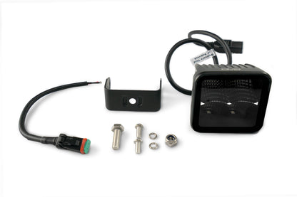 BE3EW40W UNIVERSAL 3 INCH CUBE LED LIGHT WITH FLOOD PATTERN AND POST MOUNT by DV8 Offroad