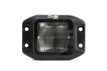 UNIVERSAL 3 in. CUBE LED LIGHT WITH FLOOD PATTERN AND FLUSH MOUNT PLATE BUILT IN by DV8 Offroad