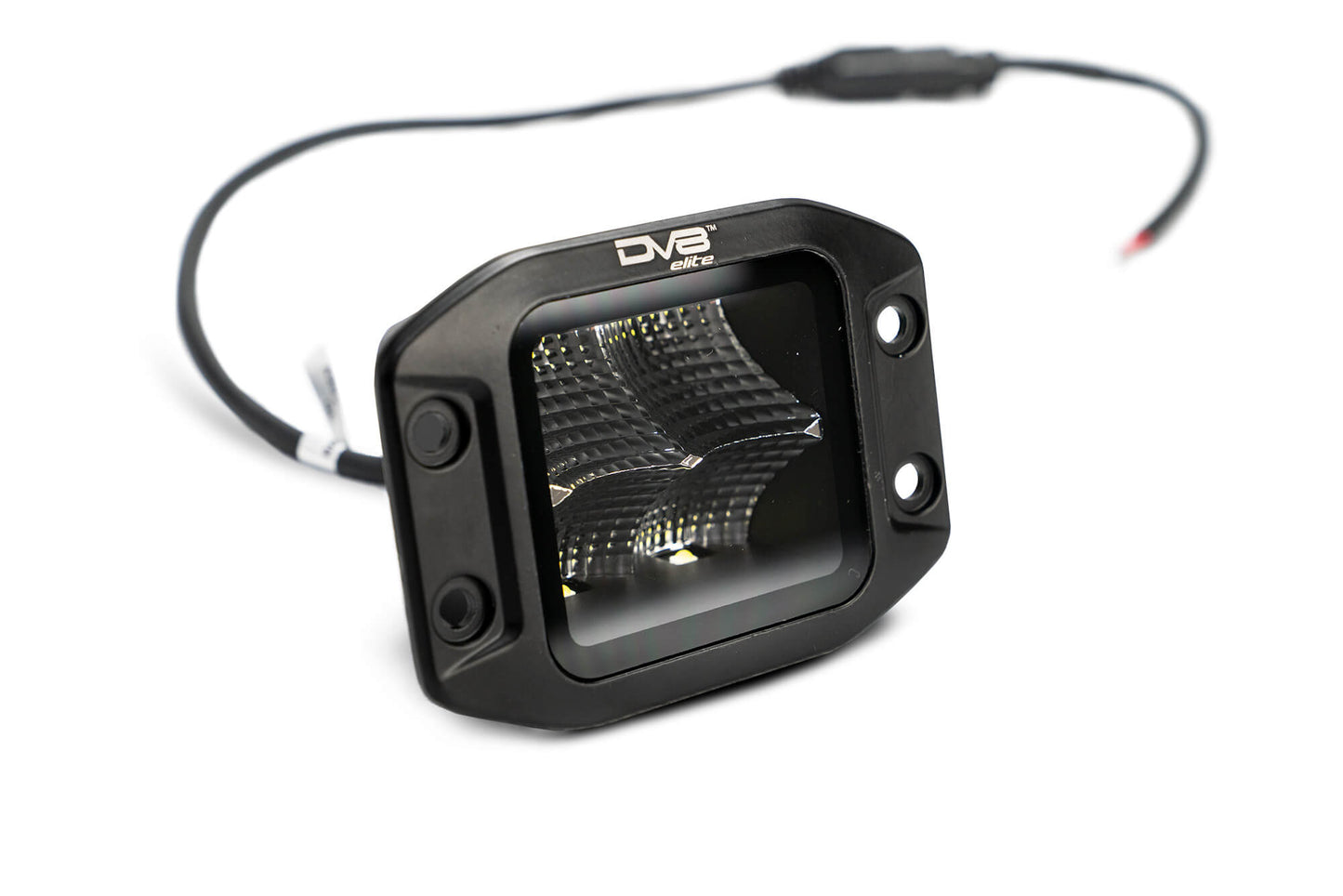 UNIVERSAL 3 in. CUBE LED LIGHT WITH FLOOD PATTERN AND FLUSH MOUNT PLATE BUILT IN by DV8 Offroad