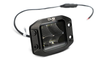UNIVERSAL 3 in. CUBE LED LIGHT WITH FLOOD PATTERN AND FLUSH MOUNT PLATE BUILT IN by DV8 Offroad