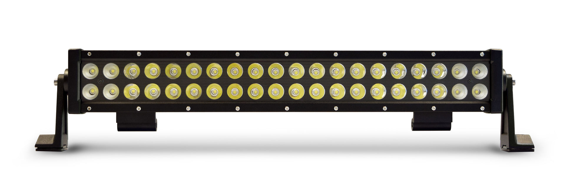 20 in. Dual Row LED Light Bar; Black Face by DV8 Offroad