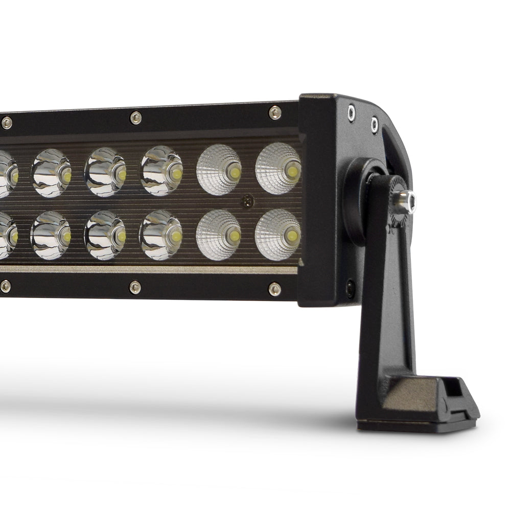 20 in. Dual Row LED Light Bar; Black Face by DV8 Offroad