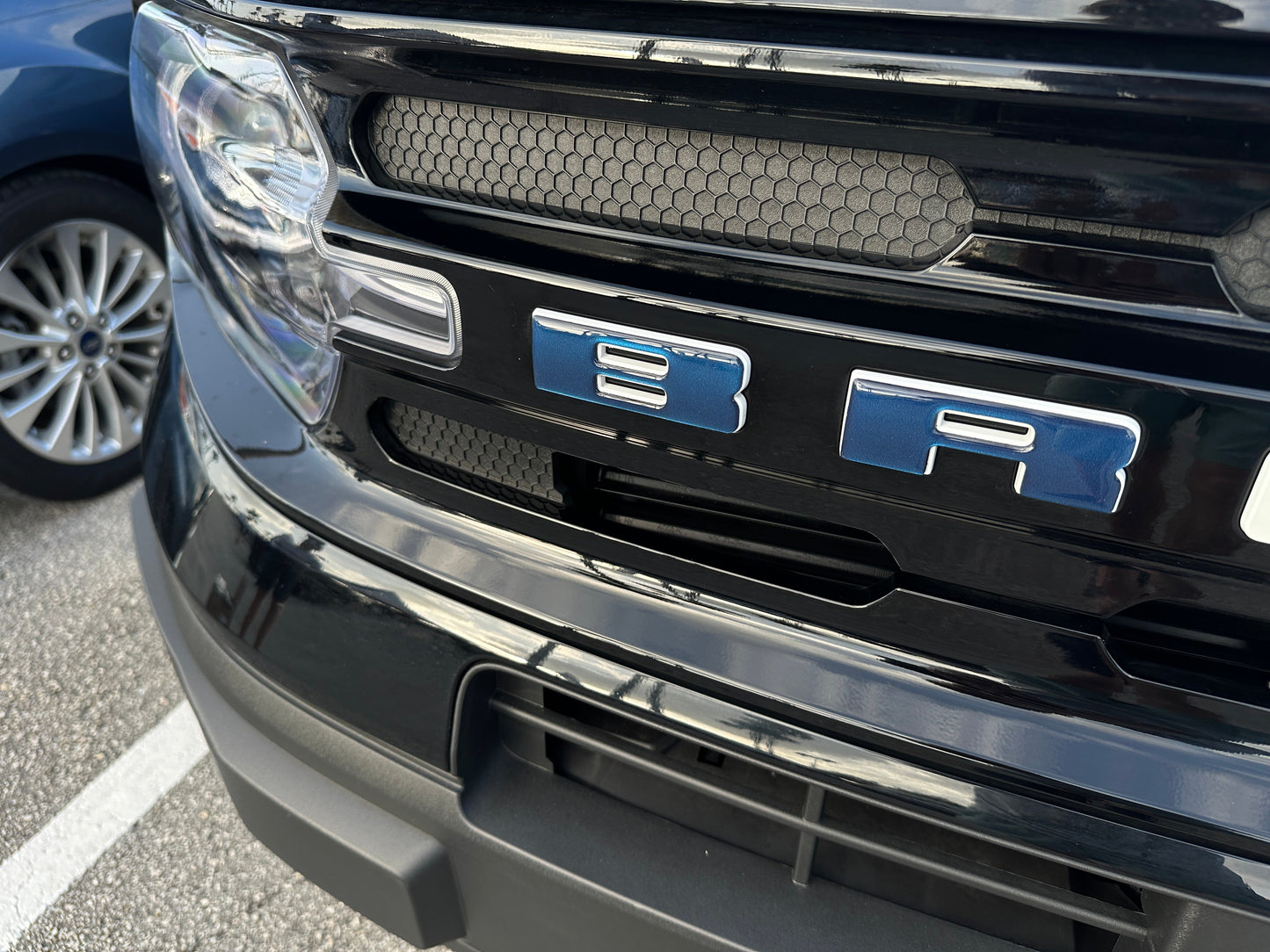 Front Grille Letters Overlays Fits 2021-2026 Ford Bronco Sport by Tufskinz.com