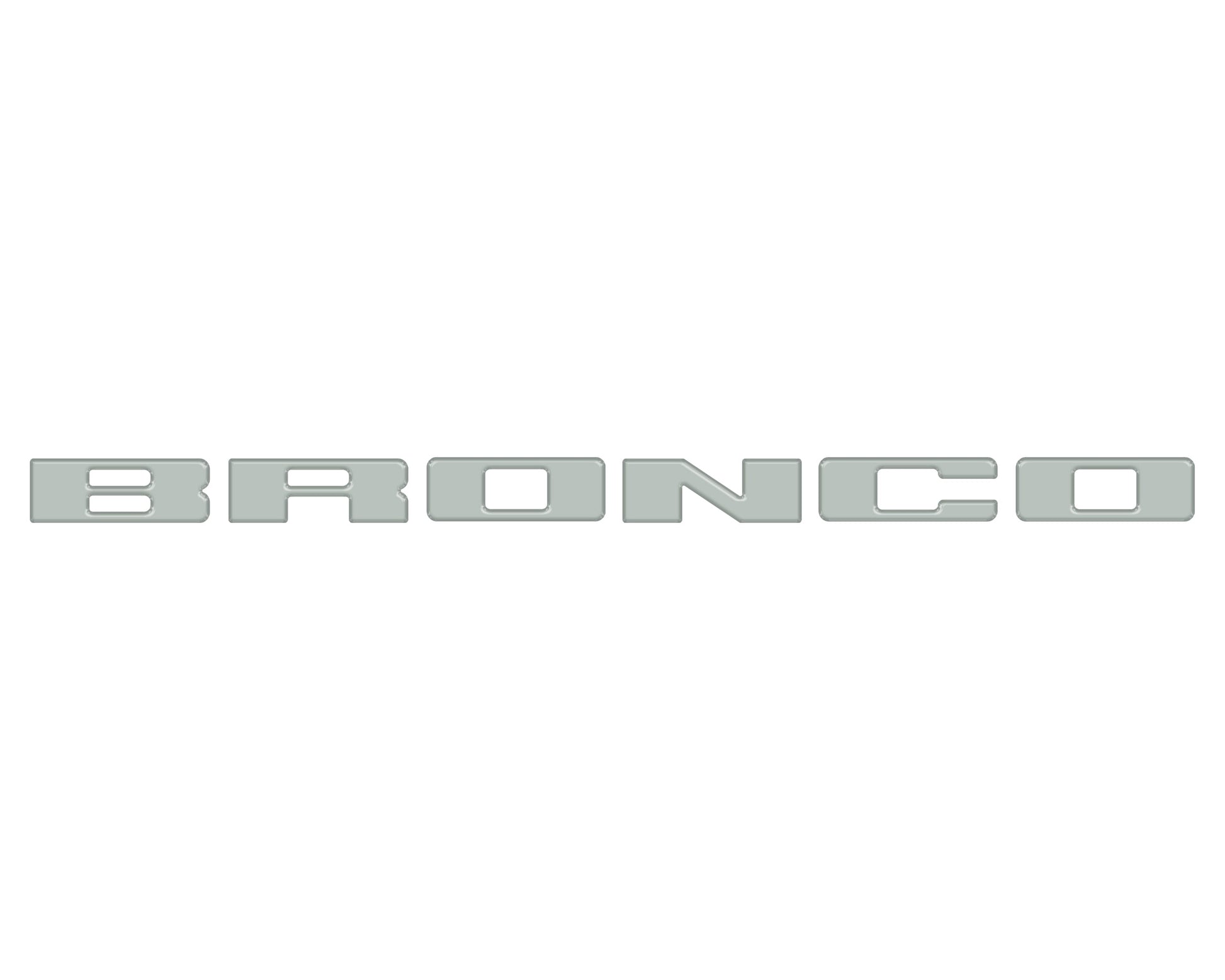 Front Grille Letters Overlays Fits 2021-2026 Ford Bronco Sport by Tufskinz.com