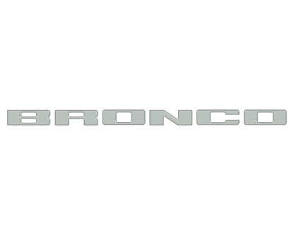 Front Grille Letters Overlays Fits 2021-2026 Ford Bronco Sport by Tufskinz.com