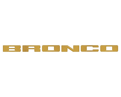 Front Grille Letters Overlays Fits 2021-2026 Ford Bronco Sport by Tufskinz.com