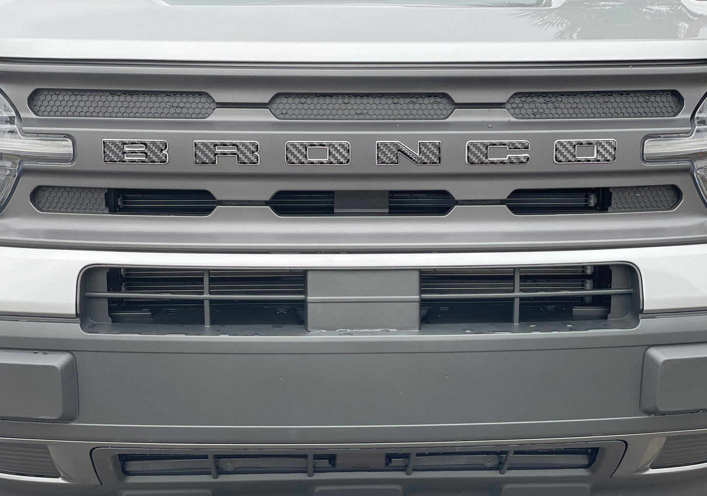 Front Grille Letters Overlays Fits 2021-2026 Ford Bronco Sport by Tufskinz.com