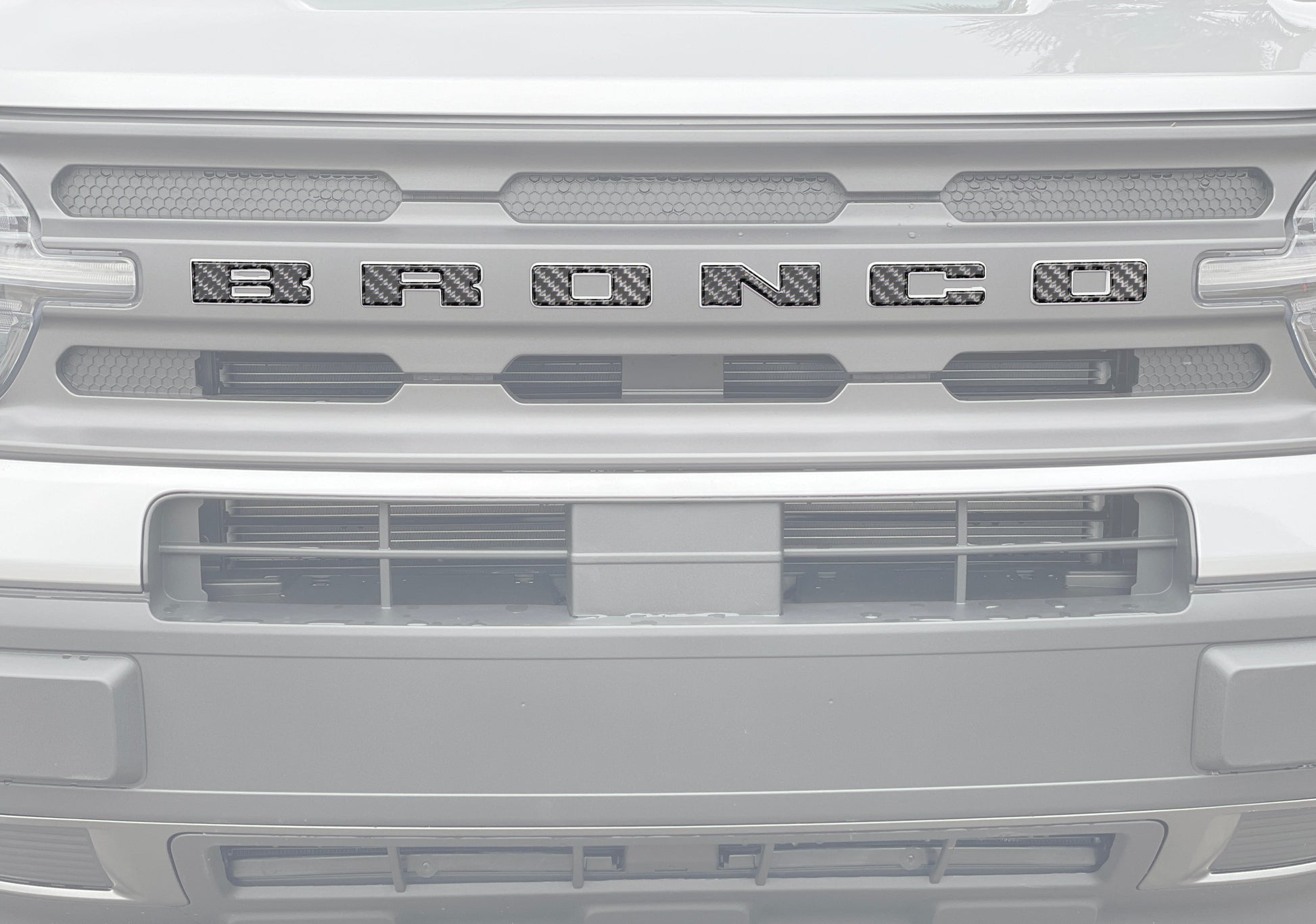 Front Grille Letters Overlays Fits 2021-2026 Ford Bronco Sport by Tufskinz.com