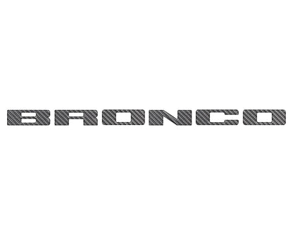 Front Grille Letters Overlays Fits 2021-2026 Ford Bronco Sport by Tufskinz.com