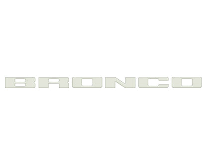 Front Grille Letters Overlays Fits 2021-2026 Ford Bronco Sport by Tufskinz.com