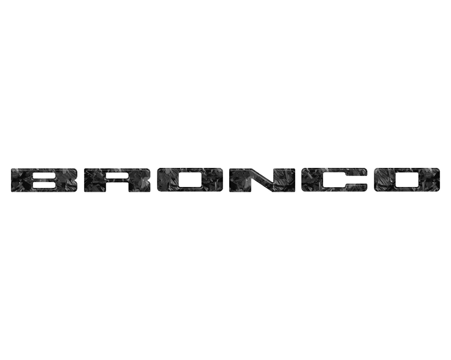 Front Grille Letters Overlays Fits 2021-2026 Ford Bronco Sport by Tufskinz.com