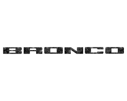 Front Grille Letters Overlays Fits 2021-2026 Ford Bronco Sport by Tufskinz.com