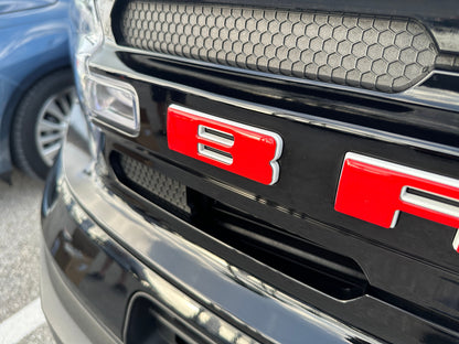 Front Grille Letters Overlays Fits 2021-2026 Ford Bronco Sport by Tufskinz.com