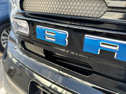 Front Grille Letters Overlays Fits 2021-2026 Ford Bronco Sport by Tufskinz.com