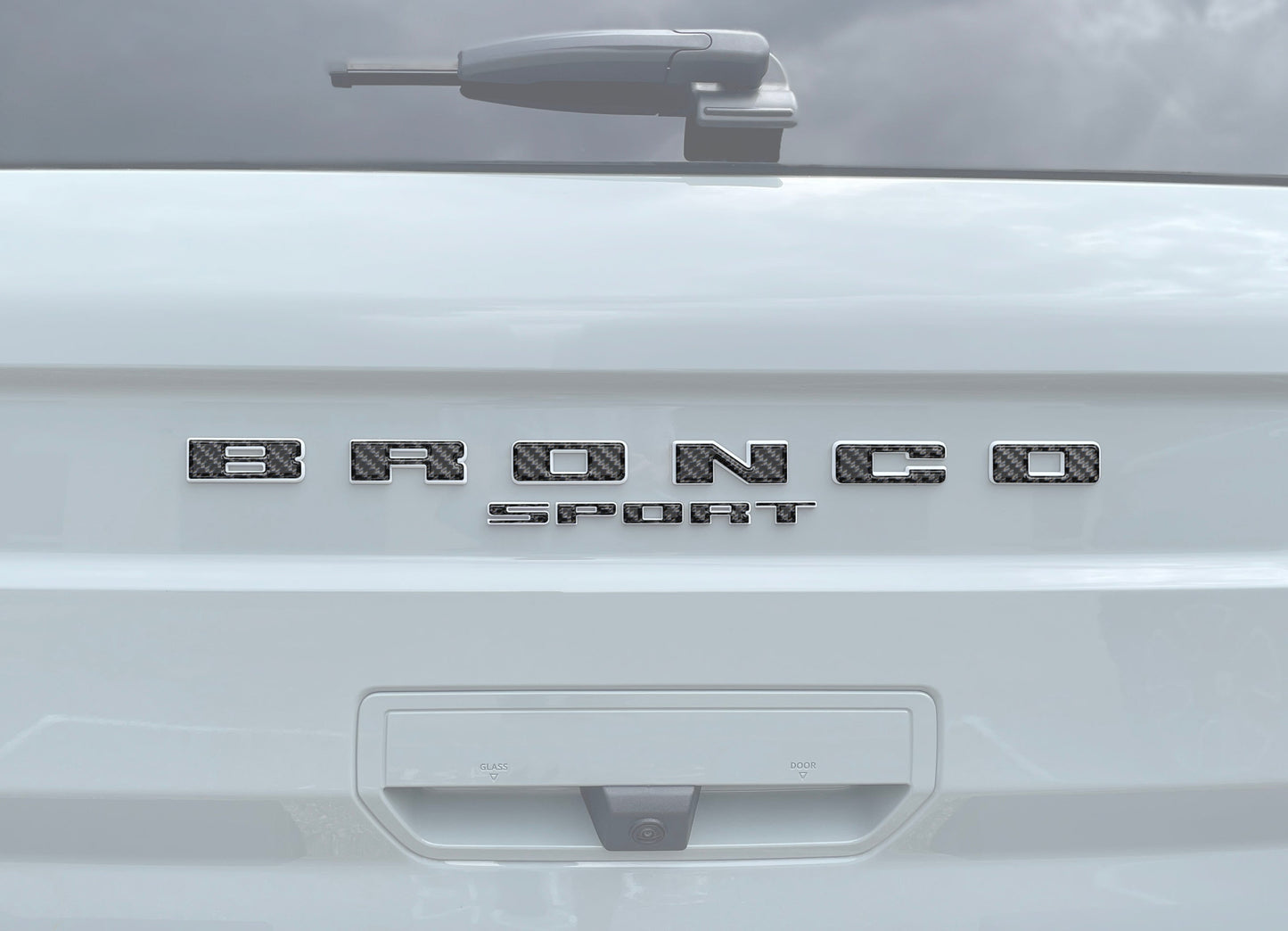 Rear Liftgate Letter Overlays Fits 2021-2026 Ford Bronco Sport by Tufskinz.com
