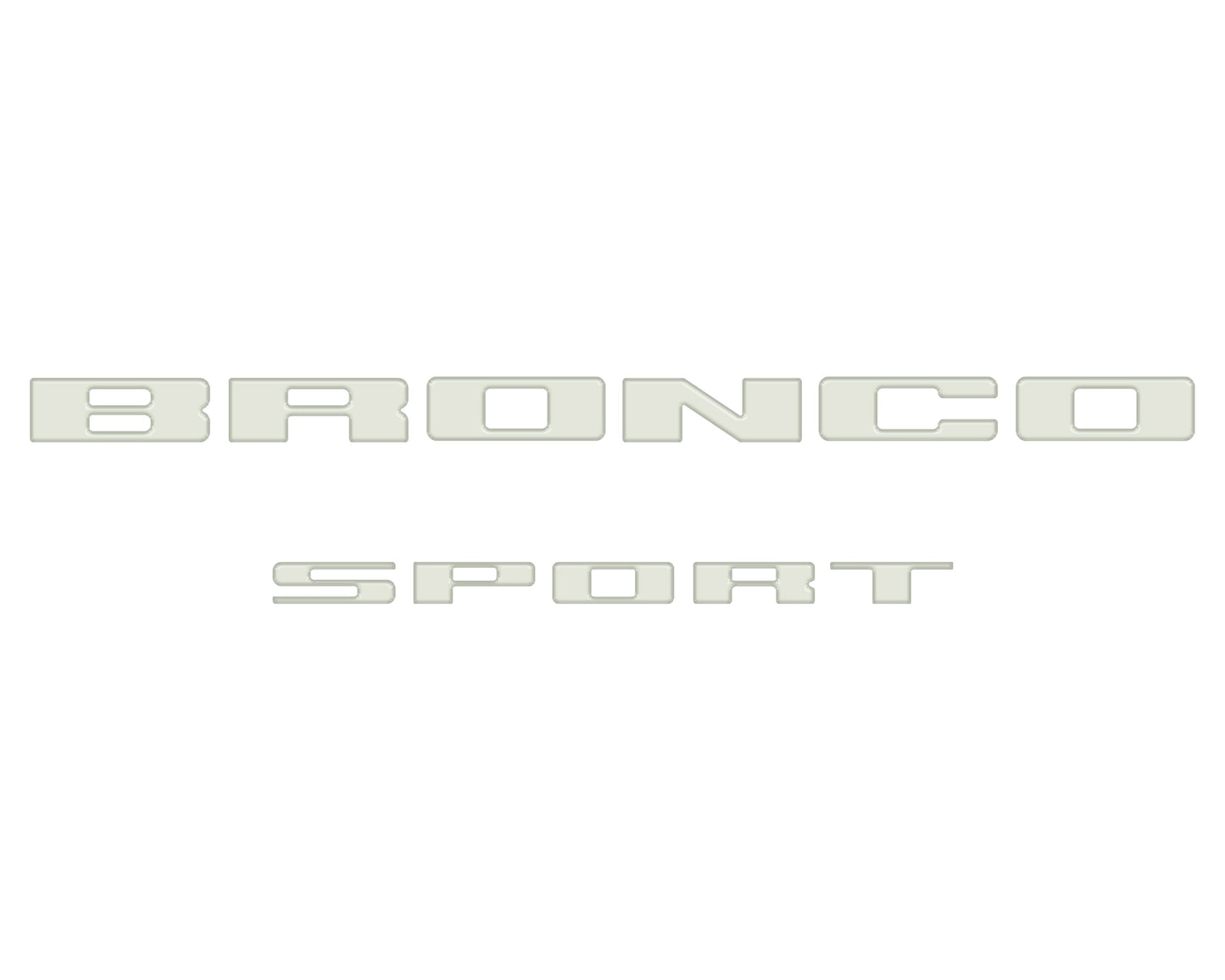 Rear Liftgate Letter Overlays Fits 2021-2026 Ford Bronco Sport by Tufskinz.com