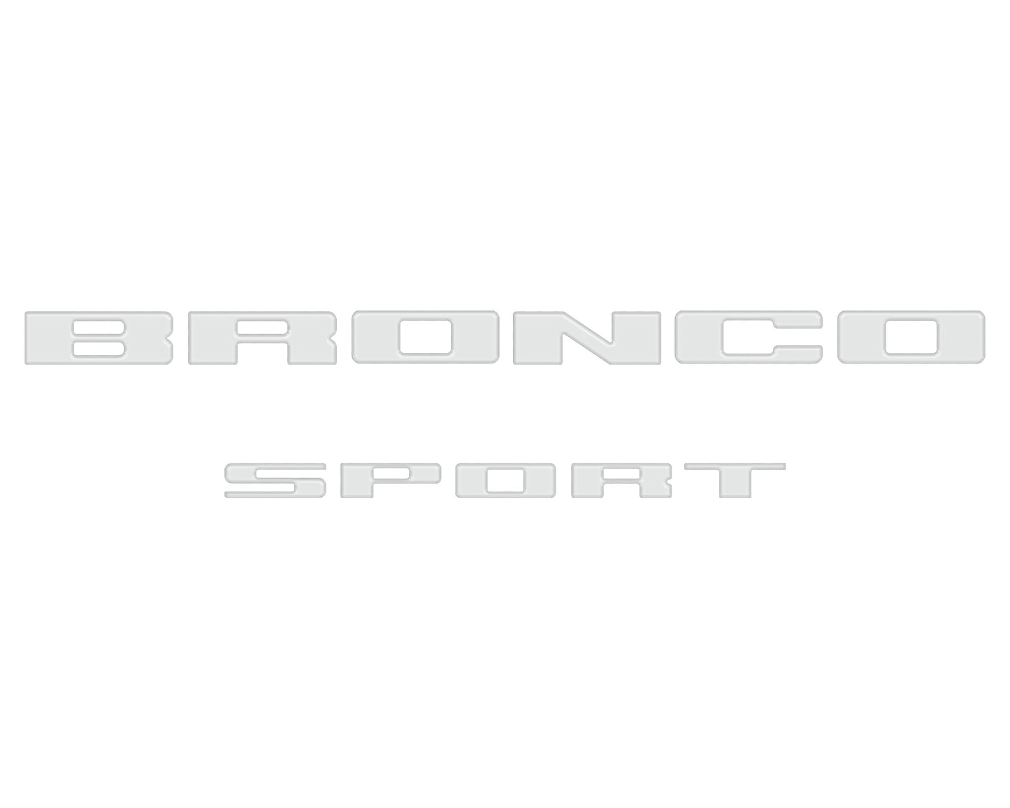 Rear Liftgate Letter Overlays Fits 2021-2026 Ford Bronco Sport by Tufskinz.com