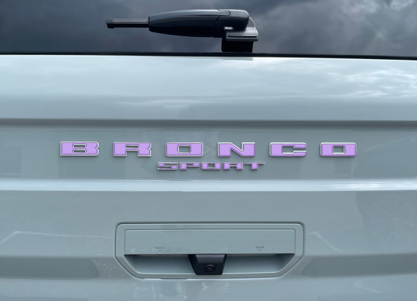 Rear Liftgate Letter Overlays Fits 2021-2026 Ford Bronco Sport by Tufskinz.com