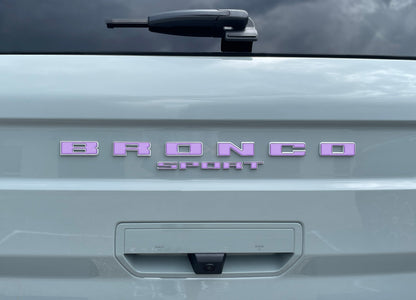 Rear Liftgate Letter Overlays Fits 2021-2026 Ford Bronco Sport by Tufskinz.com