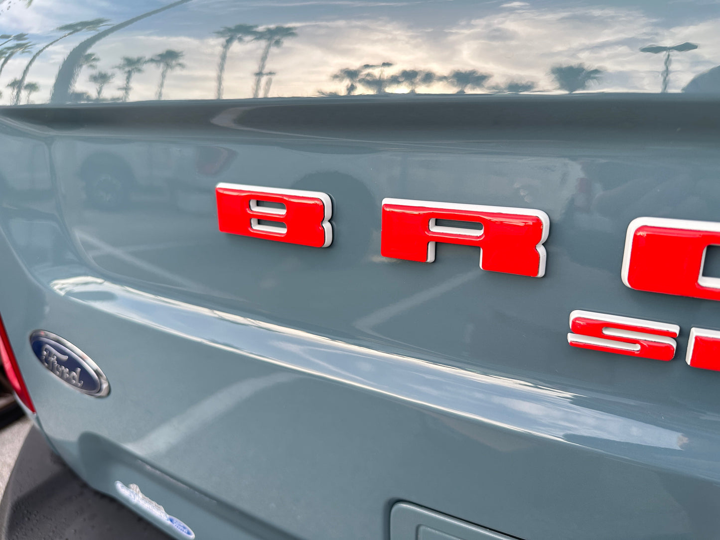 Rear Liftgate Letter Overlays Fits 2021-2026 Ford Bronco Sport by Tufskinz.com