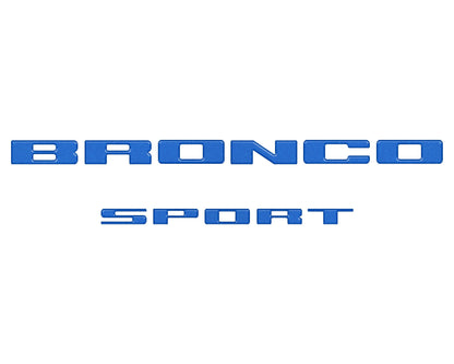 Rear Liftgate Letter Overlays Fits 2021-2026 Ford Bronco Sport by Tufskinz.com