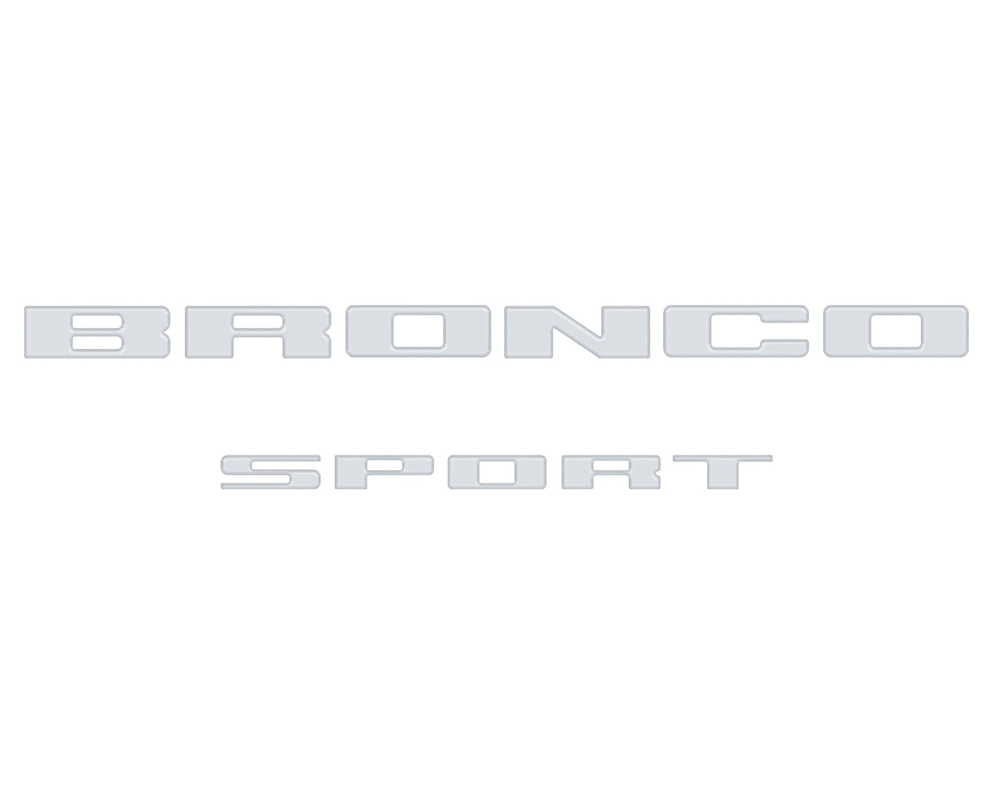 Rear Liftgate Letter Overlays Fits 2021-2026 Ford Bronco Sport by Tufskinz.com