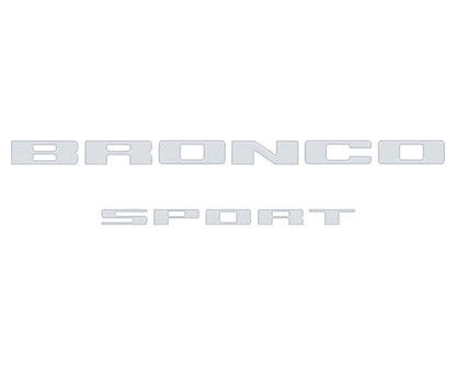 Rear Liftgate Letter Overlays Fits 2021-2026 Ford Bronco Sport by Tufskinz.com
