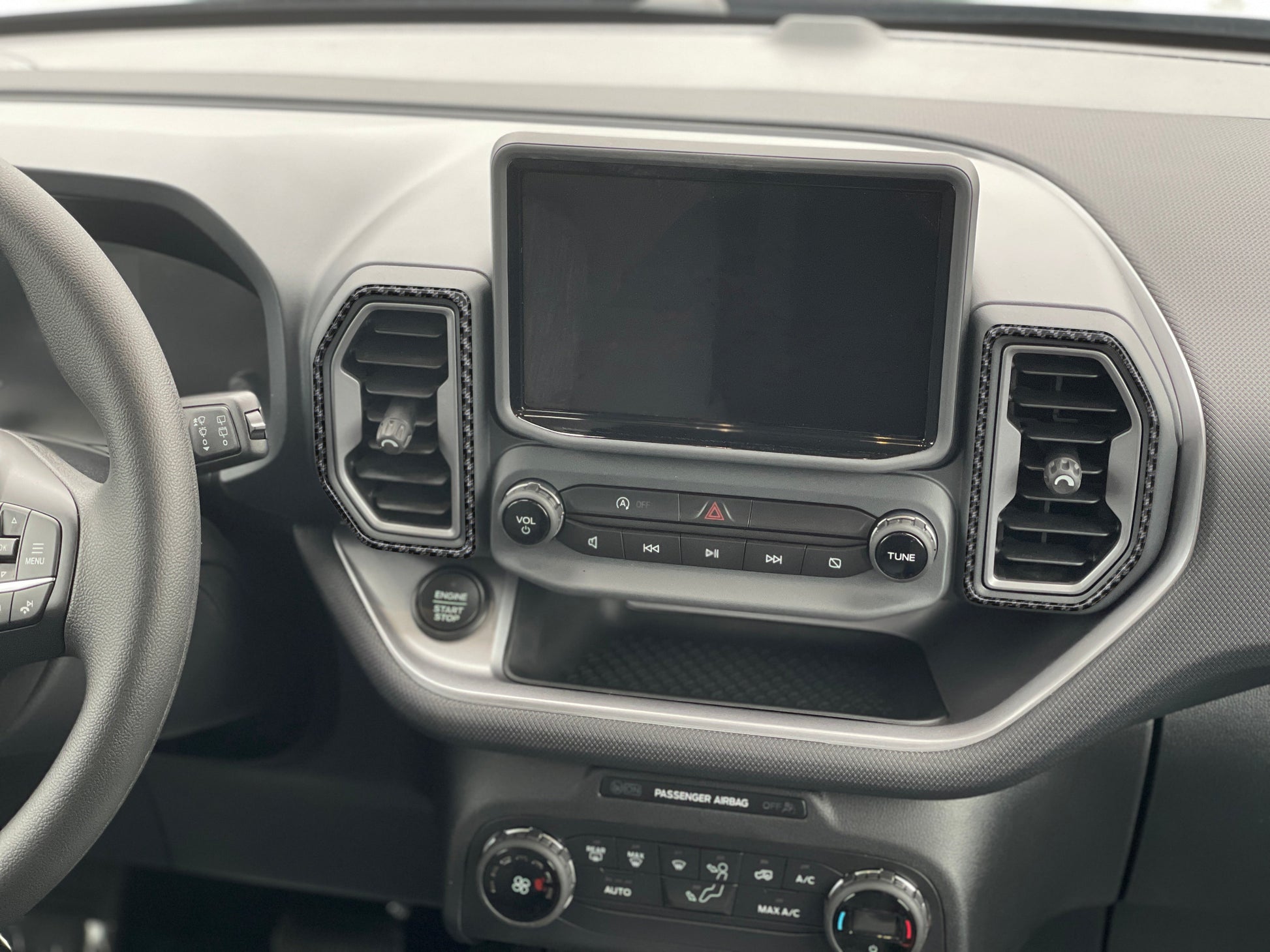 A/C Vent Surround Accent Overlays Fits 2021-2024 Ford Bronco Sport by Tufskinz.com