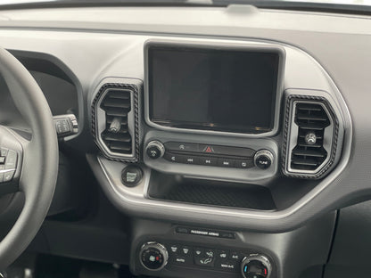 A/C Vent Surround Accent Overlays Fits 2021-2024 Ford Bronco Sport by Tufskinz.com