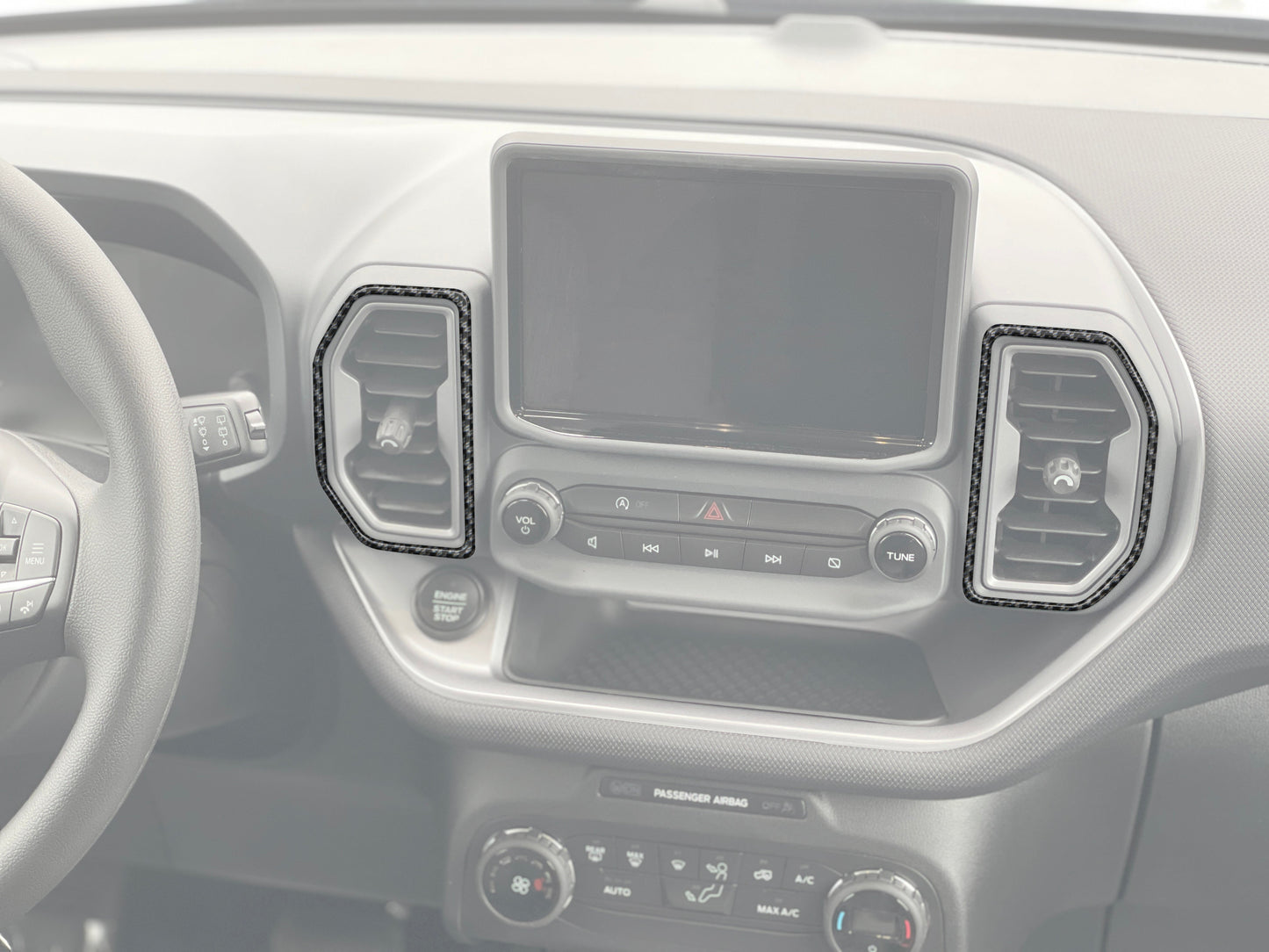 A/C Vent Surround Accent Overlays Fits 2021-2024 Ford Bronco Sport by Tufskinz.com