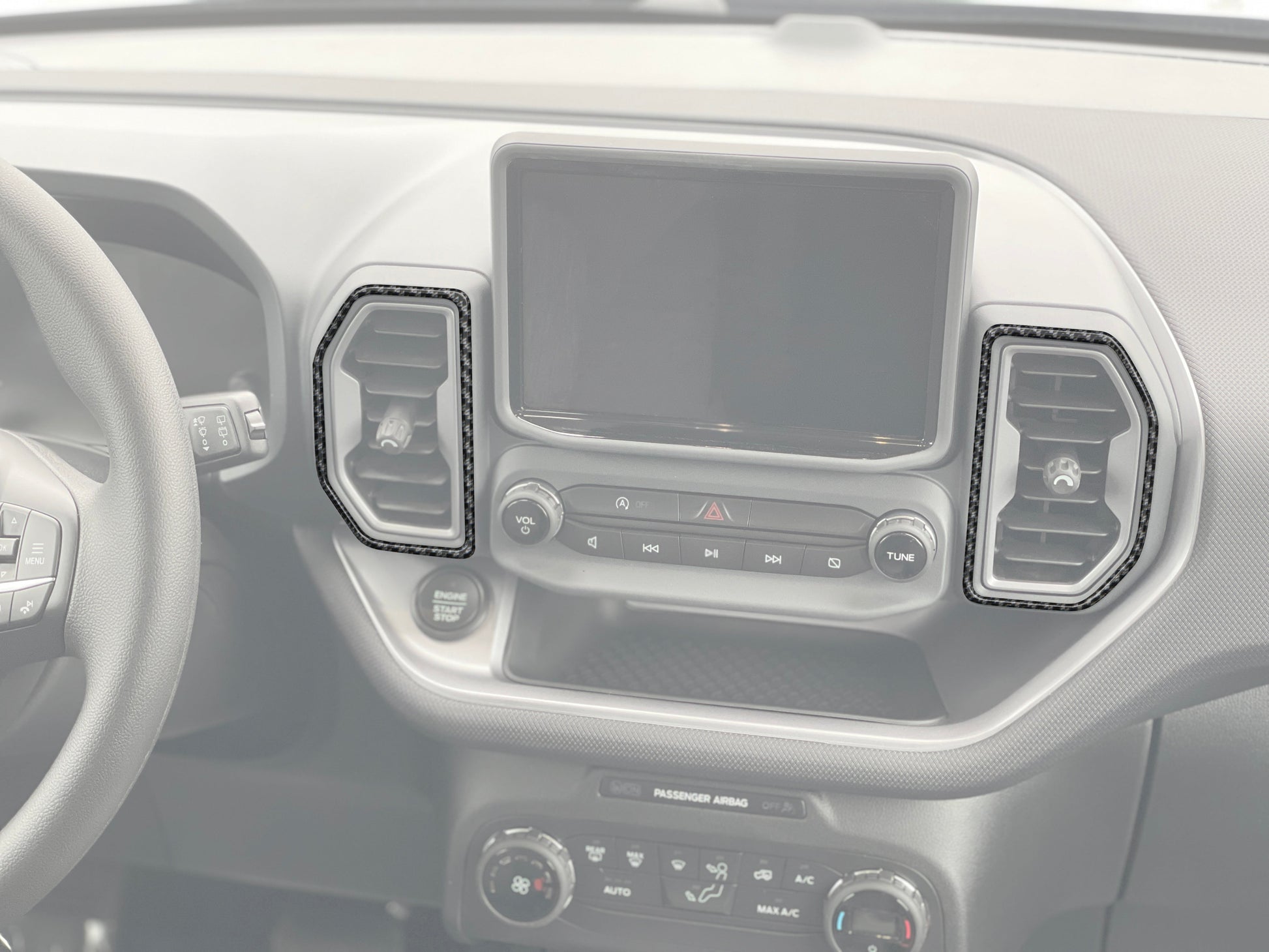 A/C Vent Surround Accent Overlays Fits 2021-2024 Ford Bronco Sport by Tufskinz.com
