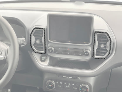 A/C Vent Surround Accent Overlays Fits 2021-2024 Ford Bronco Sport by Tufskinz.com