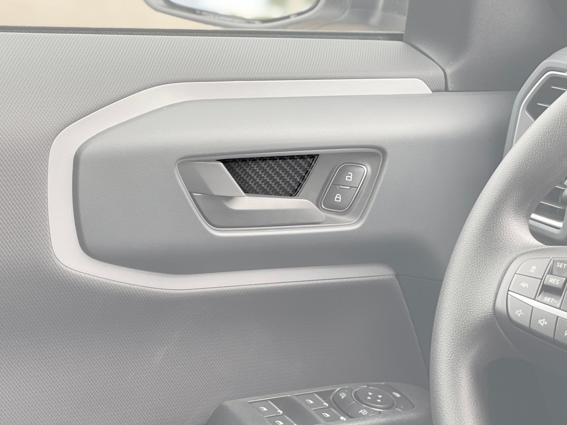 Interior Door Handle Inserts Fits 2021-2024 Ford Bronco Sport by Tufskinz.com