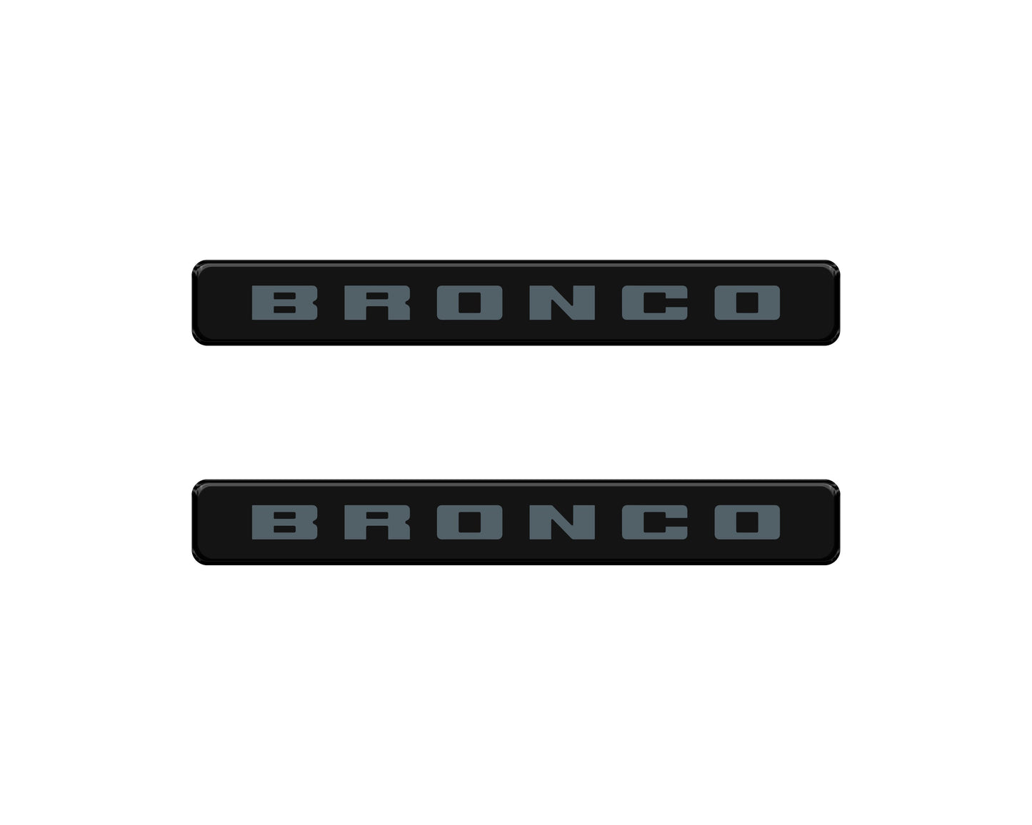Bronco Logoed Door Sill Overlay Fits 2021-2026 Ford Bronco Sport by Tufskinz.com