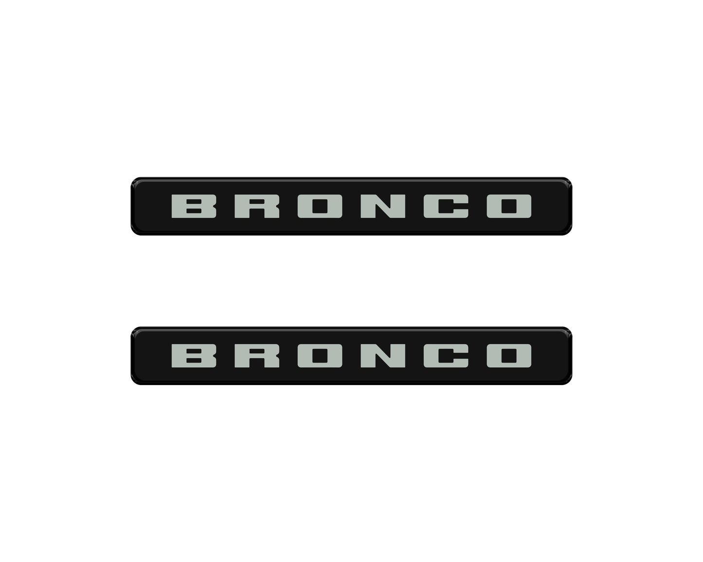 Bronco Logoed Door Sill Overlay Fits 2021-2026 Ford Bronco Sport by Tufskinz.com