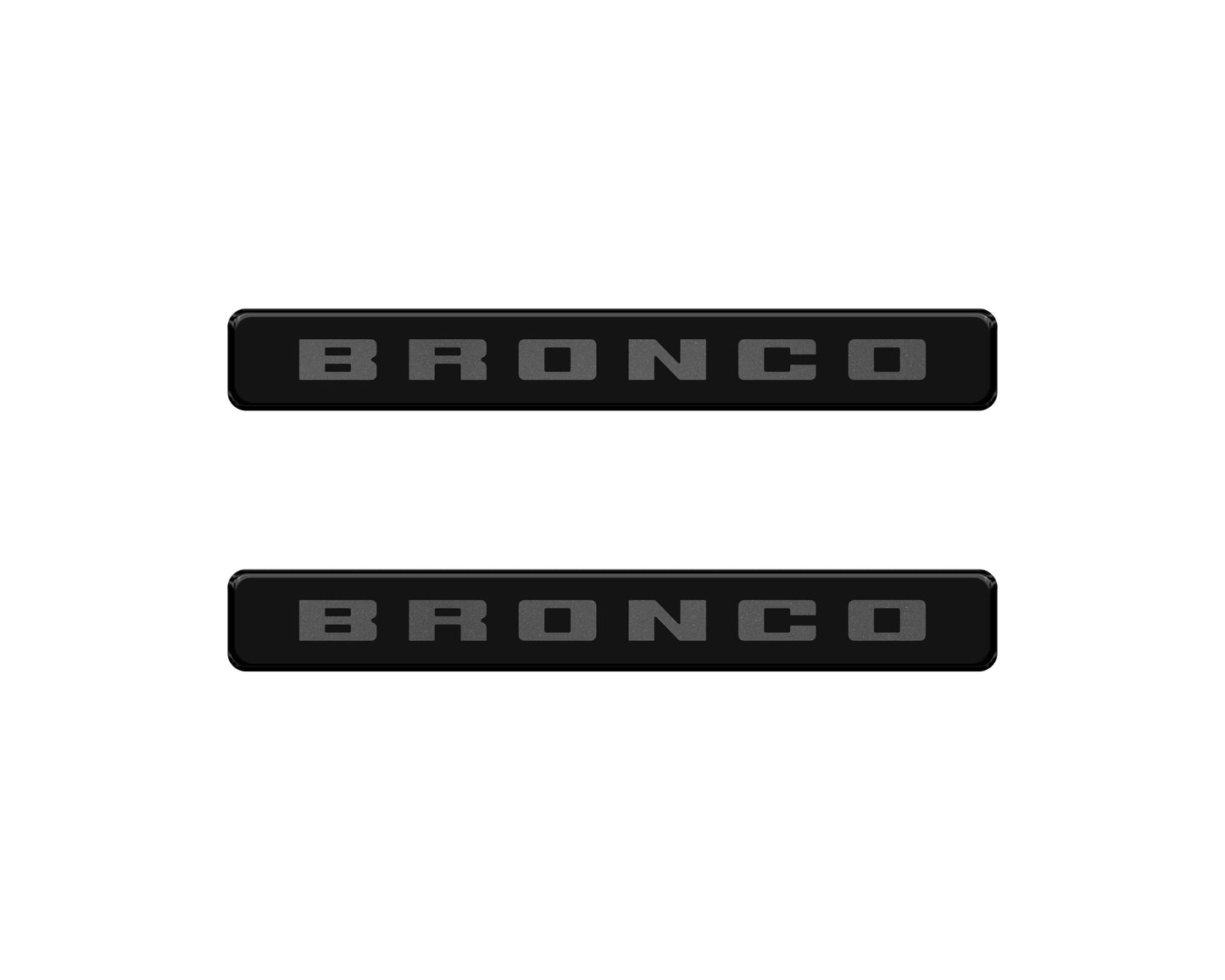Bronco Logoed Door Sill Overlay Fits 2021-2026 Ford Bronco Sport by Tufskinz.com