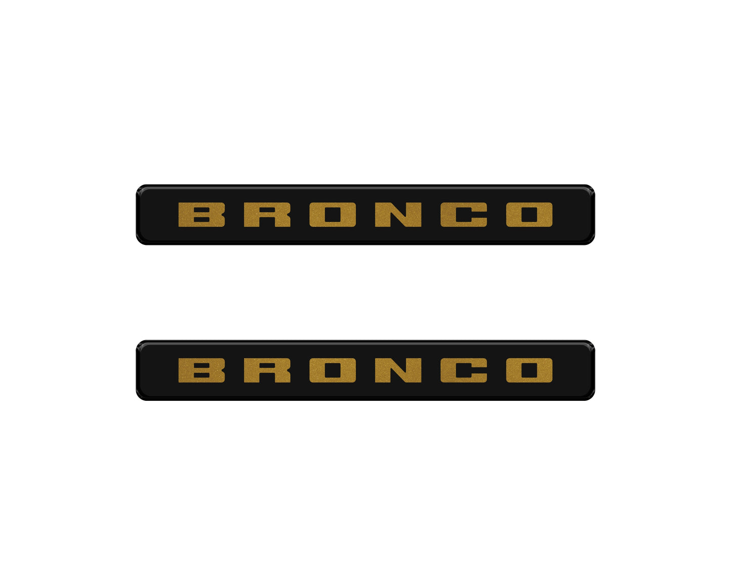 Bronco Logoed Door Sill Overlay Fits 2021-2026 Ford Bronco Sport by Tufskinz.com