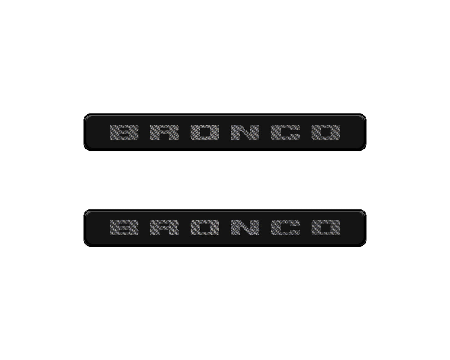 Bronco Logoed Door Sill Overlay Fits 2021-2026 Ford Bronco Sport by Tufskinz.com