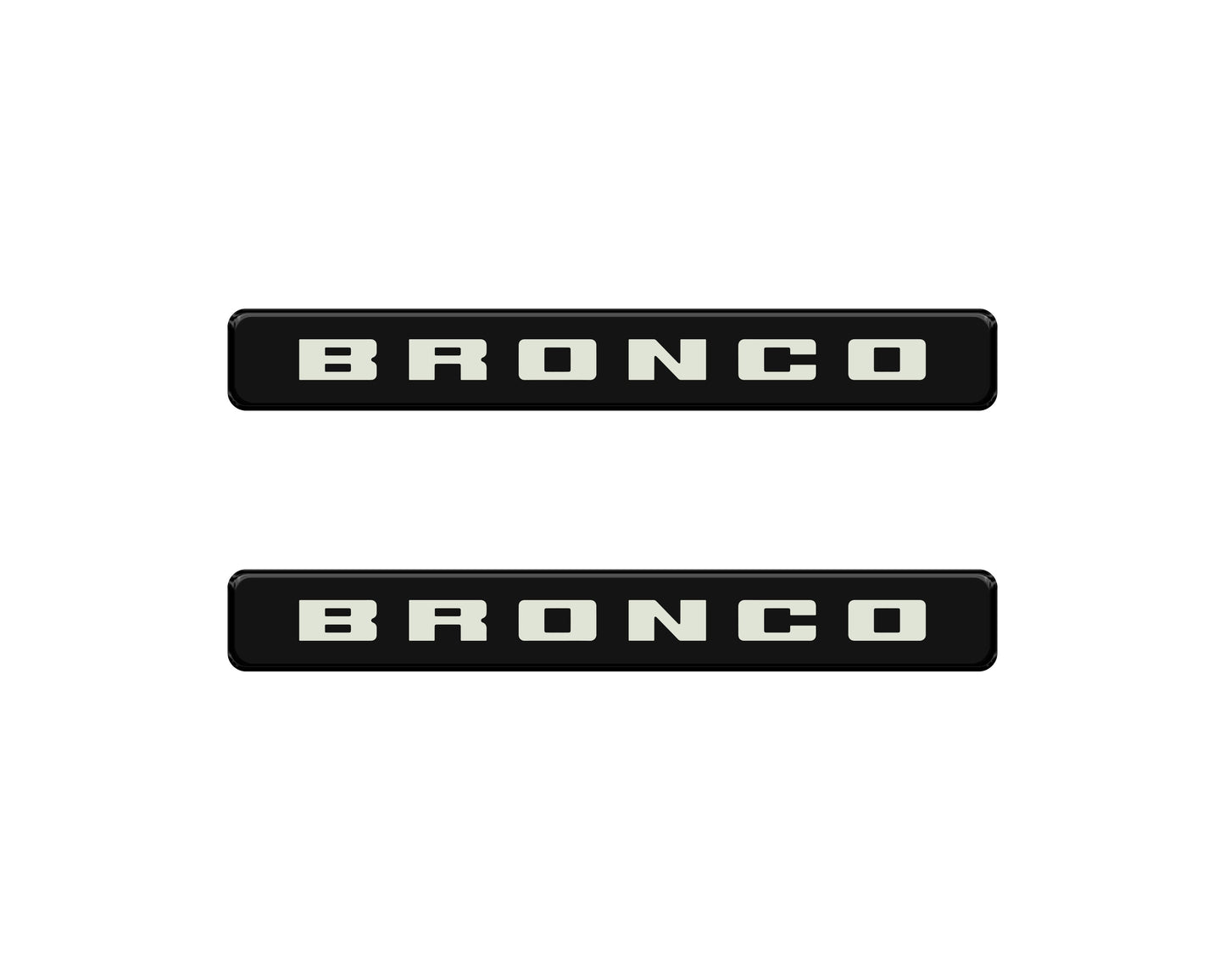 Bronco Logoed Door Sill Overlay Fits 2021-2026 Ford Bronco Sport by Tufskinz.com