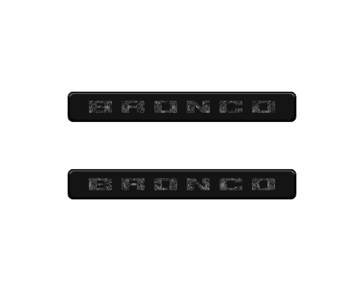 Bronco Logoed Door Sill Overlay Fits 2021-2026 Ford Bronco Sport by Tufskinz.com