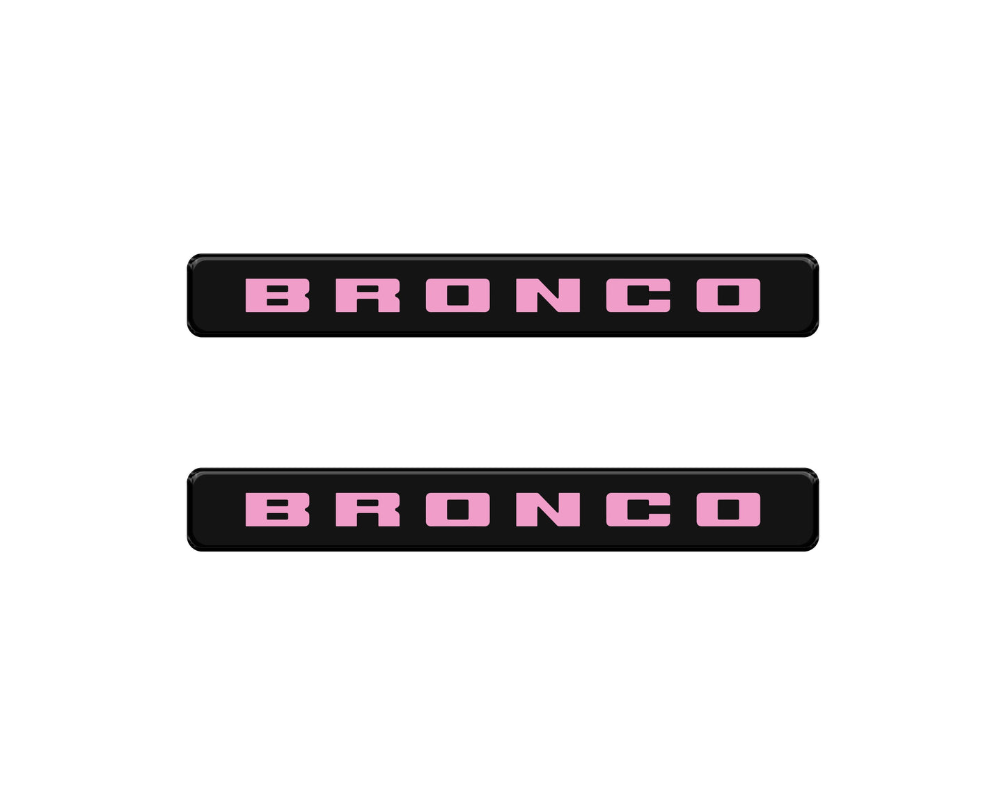 Bronco Logoed Door Sill Overlay Fits 2021-2026 Ford Bronco Sport by Tufskinz.com