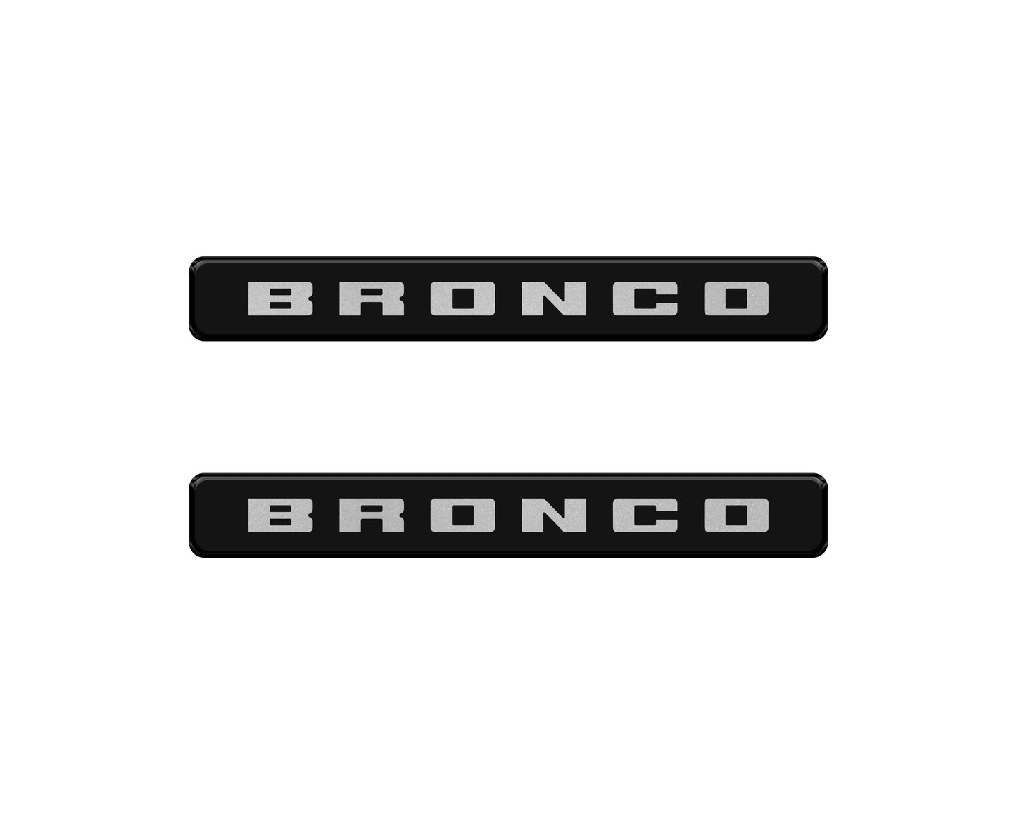 Bronco Logoed Door Sill Overlay Fits 2021-2026 Ford Bronco Sport by Tufskinz.com