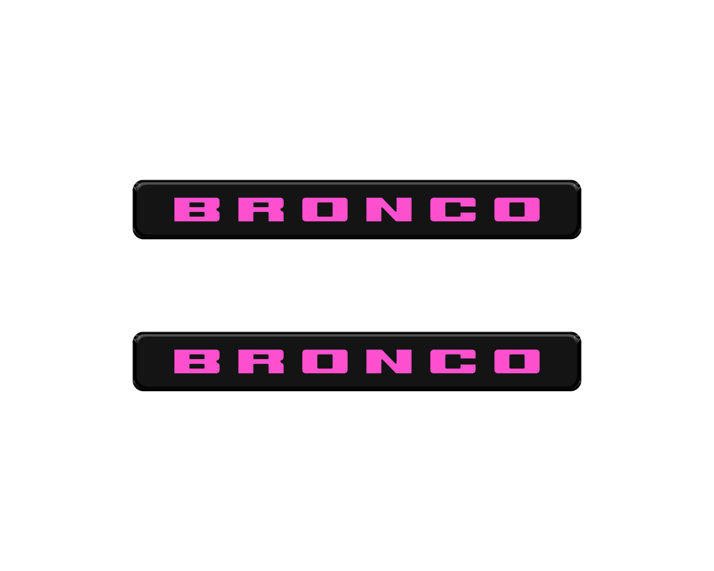 Bronco Logoed Door Sill Overlay Fits 2021-2026 Ford Bronco Sport by Tufskinz.com