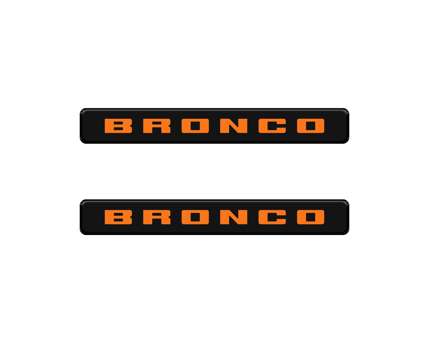 Bronco Logoed Door Sill Overlay Fits 2021-2026 Ford Bronco Sport by Tufskinz.com