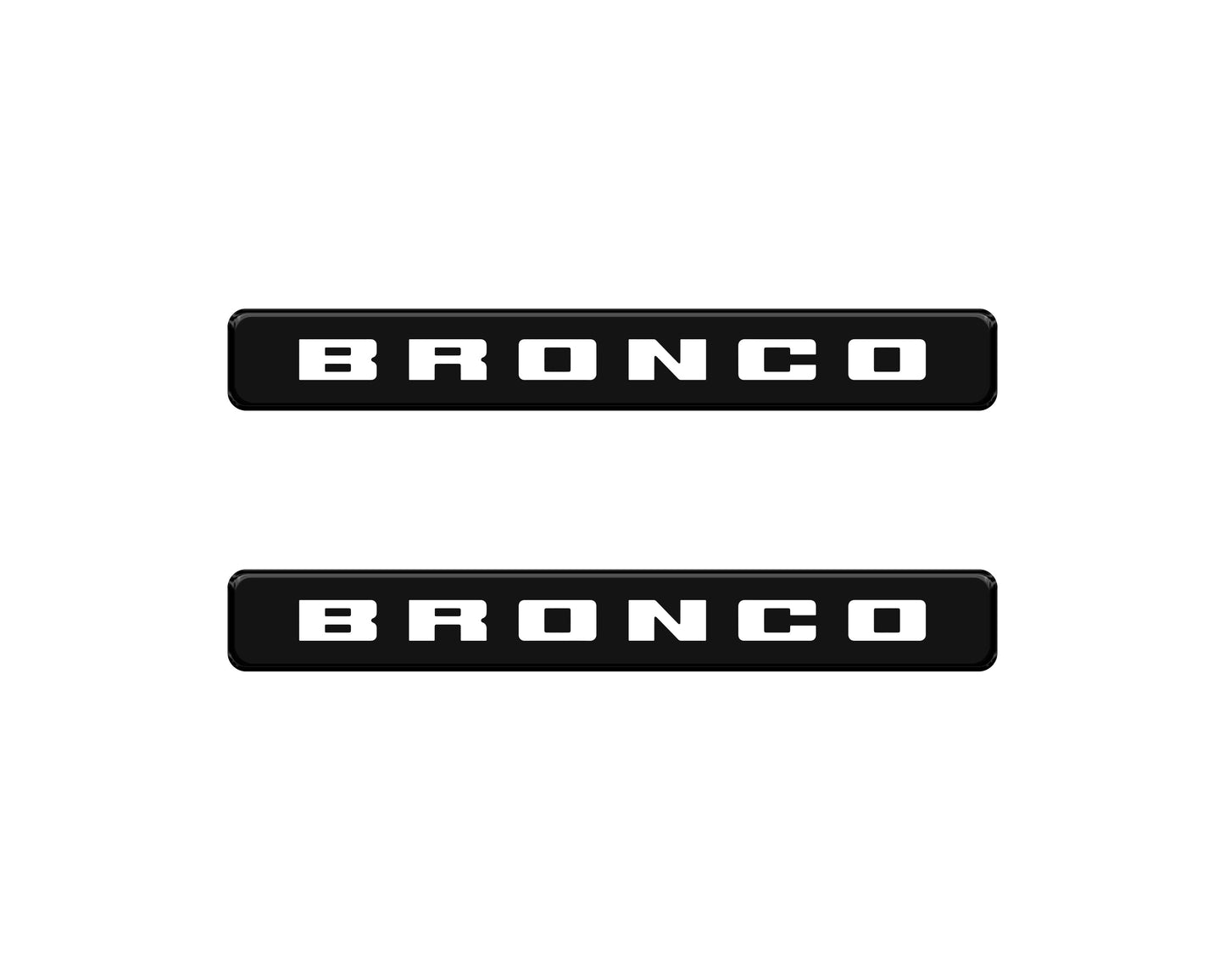Bronco Logoed Door Sill Overlay Fits 2021-2026 Ford Bronco Sport by Tufskinz.com