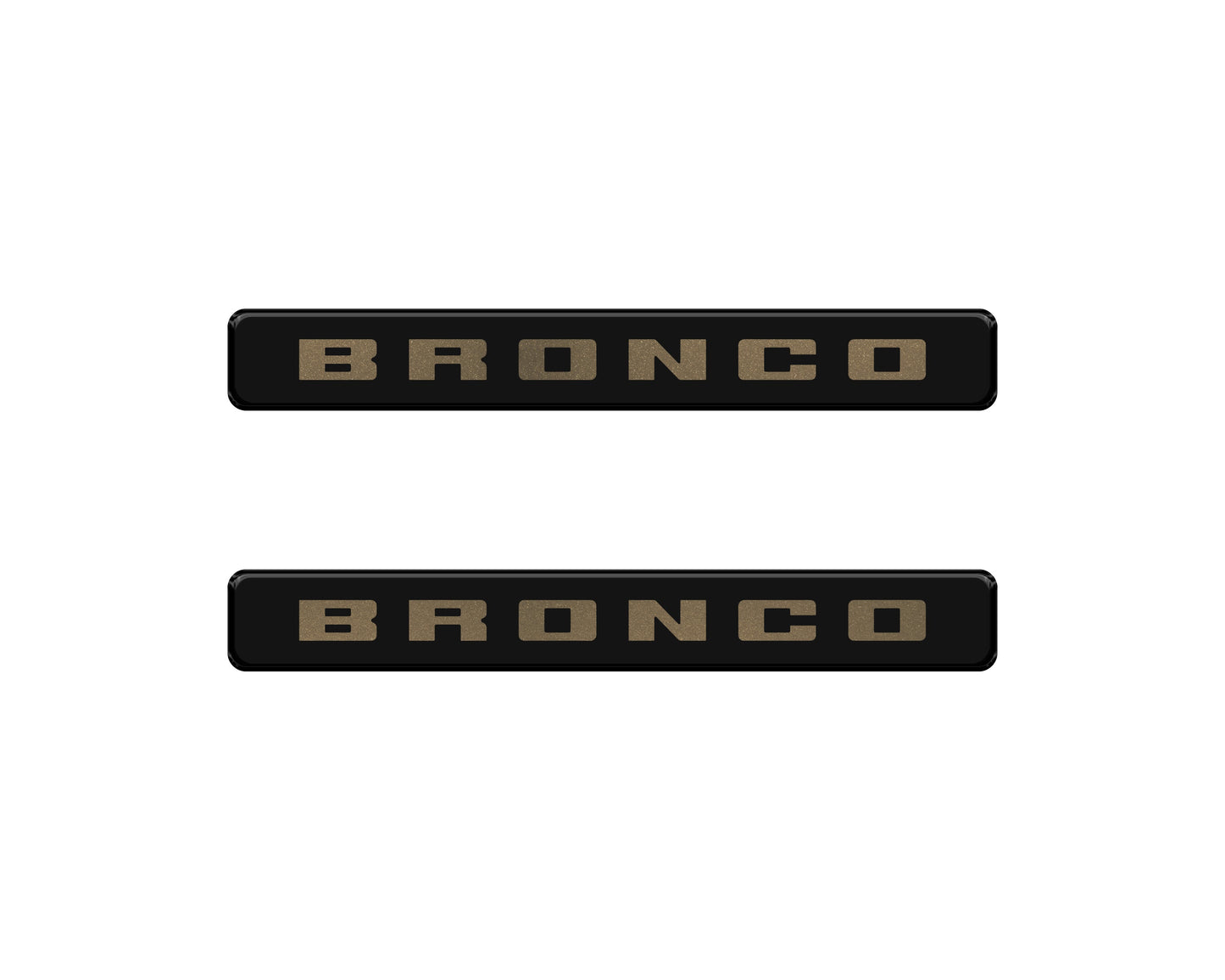 Bronco Logoed Door Sill Overlay Fits 2021-2026 Ford Bronco Sport by Tufskinz.com