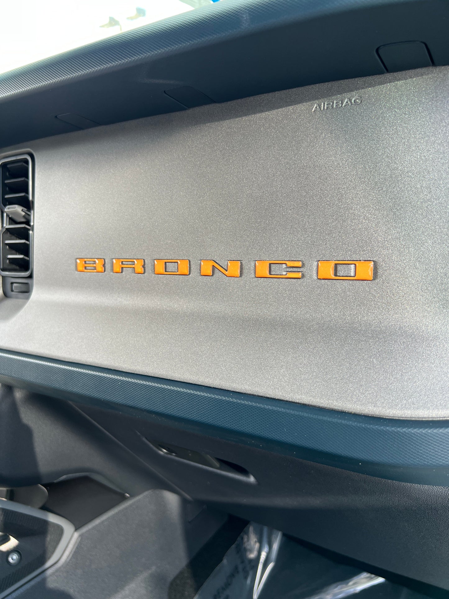 Glove Box Letters Inserts Fits 2021-2026 Ford Bronco by Tufskinz.com